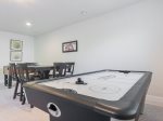 Lower Level Family Room with Air Hockey and Foosball